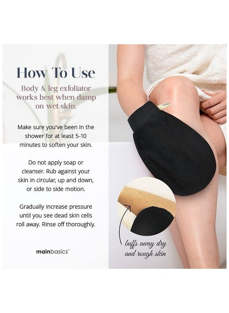 MOMENT قفاز تقشير عميق للجسم MOMENT عبوة 2، قفازات تقشير كورية، قفازات تقشير عميقة، مقشر للجسم للاستحمام، مزيل للجلد الميت، حالة الشعر الكيراتيني. - Image 4