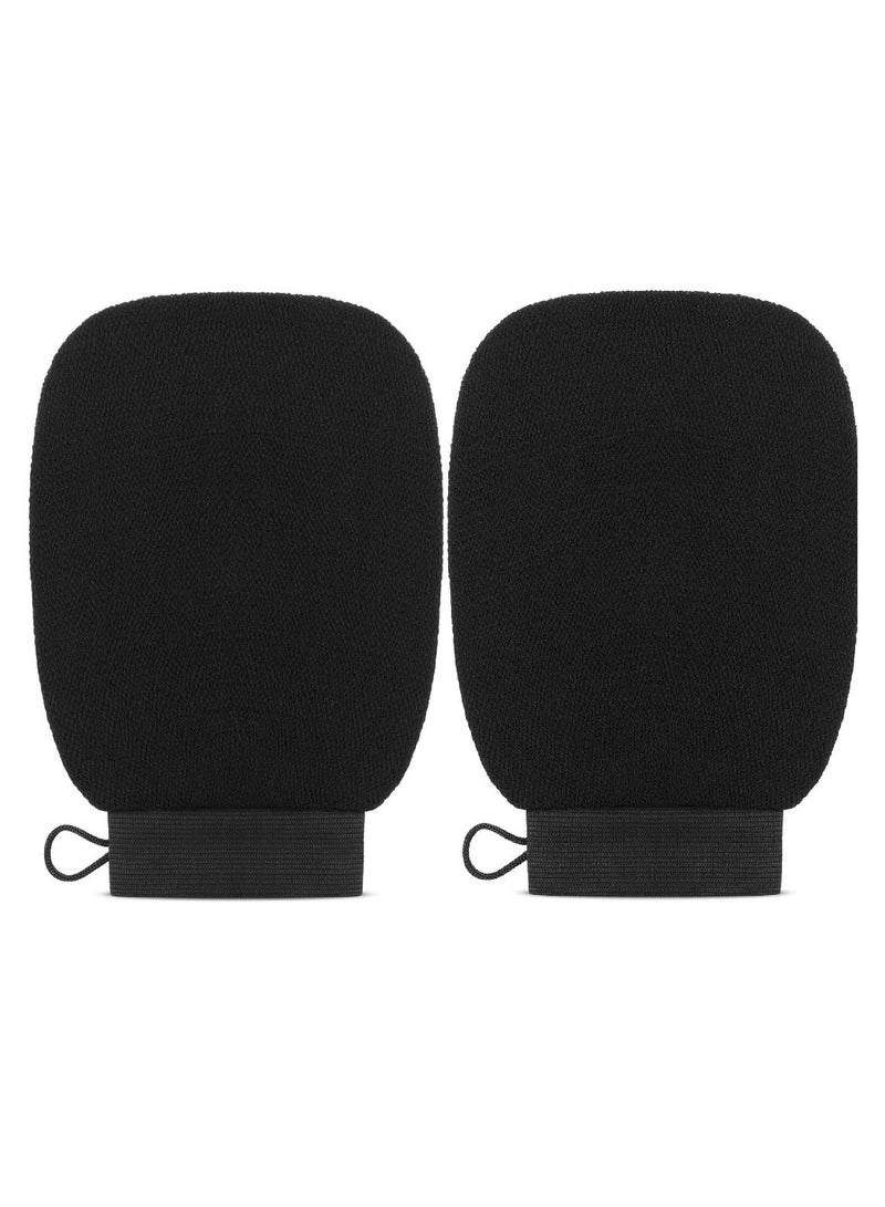 MOMENT 2 Pack Deep Exfoliating Glove for Body, Korean Exfoliating Mitts Deep Exfoliating Gloves Body Scrubber for Bath Shower Dead Skin Remover Keratosis Pilaris - Image 1