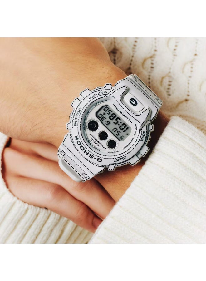 كاسيو ساعة جي-شوك ​​رقمية رجالية كاجوال مستوحاة من فن الأوريغامي DW-6900RGM-5DR - Image 3