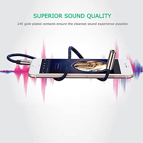 Ruaeoda 20 ft Headphone Extension Cable, 3.5mm Male to Female, Double Shielded Braided Long 1/8 TRS aux Cord Extender - Image 5