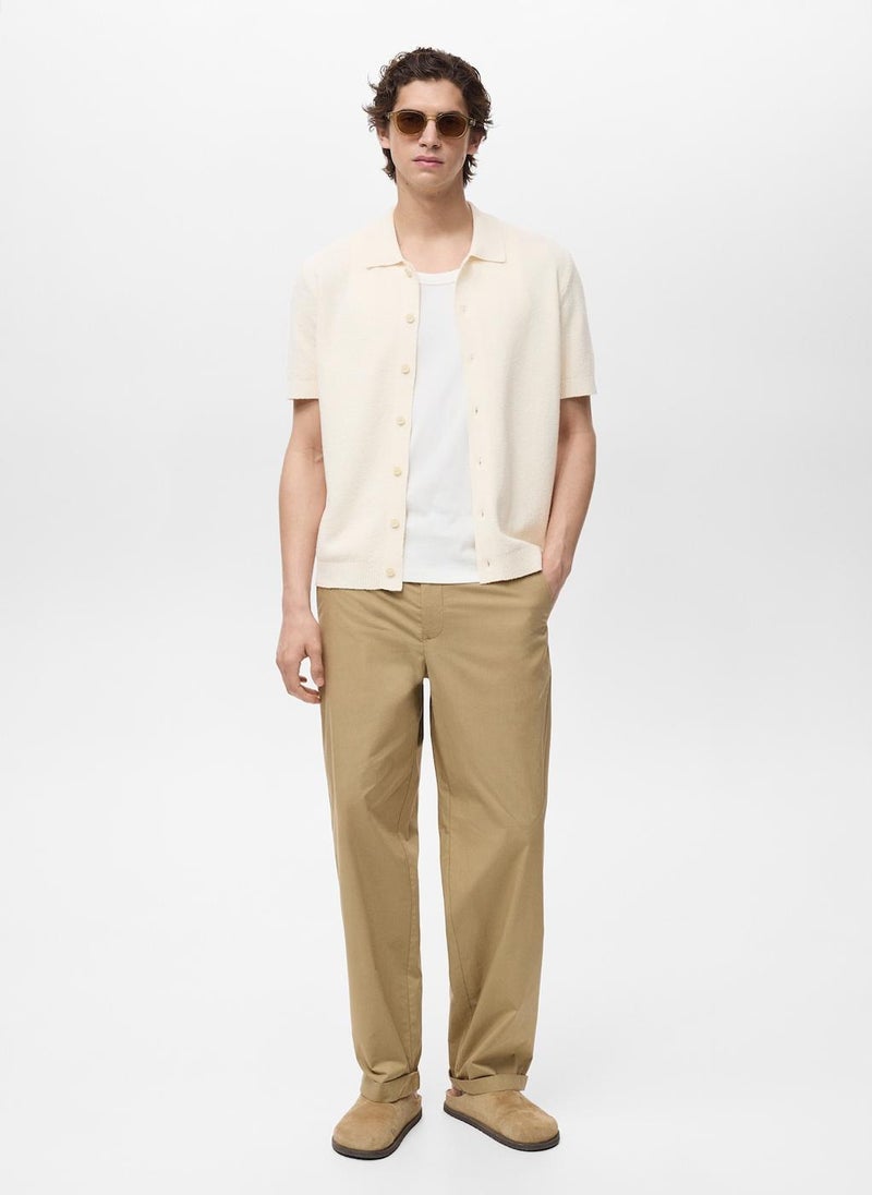Mango Man Casual Fine Knit Shirt  - Image 5