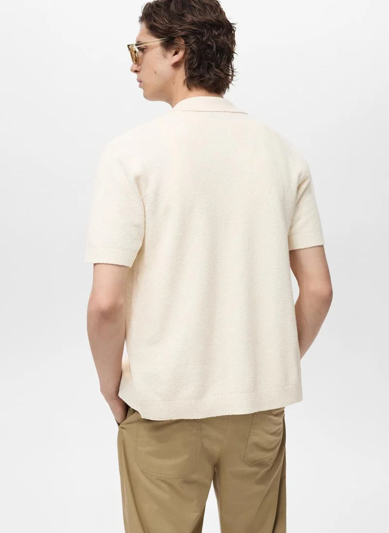 مانجو مان Casual Fine Knit Shirt
