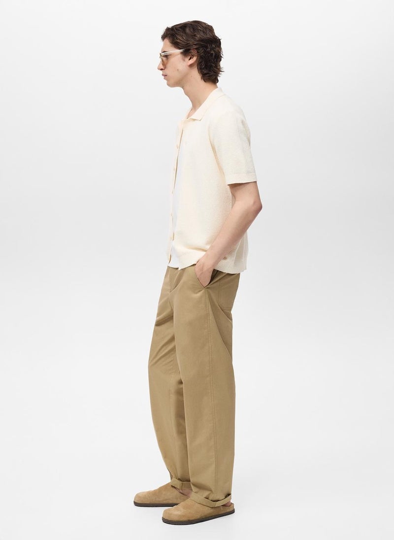 Mango Man Casual Fine Knit Shirt  - Image 3