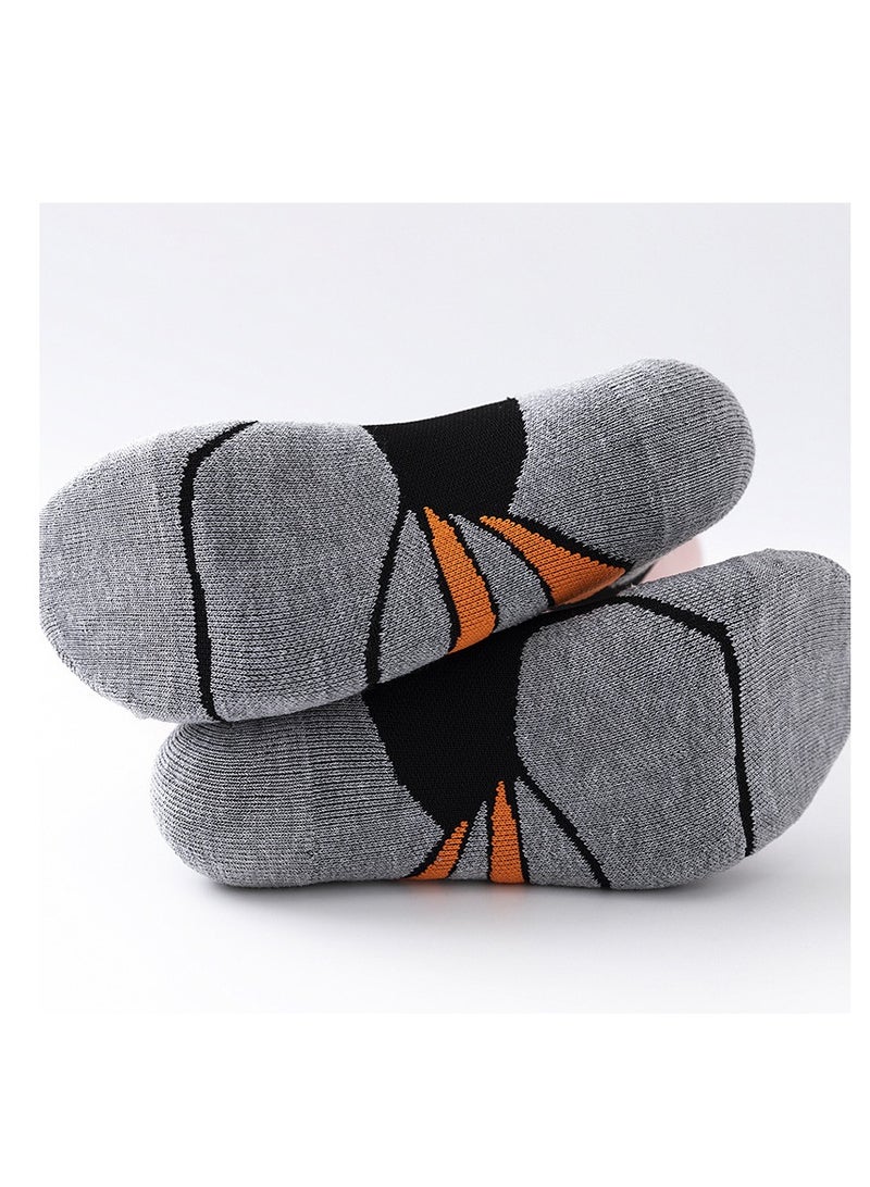 Luckam جوارب رياضية للرجال بطول الكاحل مبطنة منخفضة القطع لجري الرياضة مع لسان كعب تصميم خفيف وبدون seams 4 أزواج متعددة الألوان متوسط - Image 3