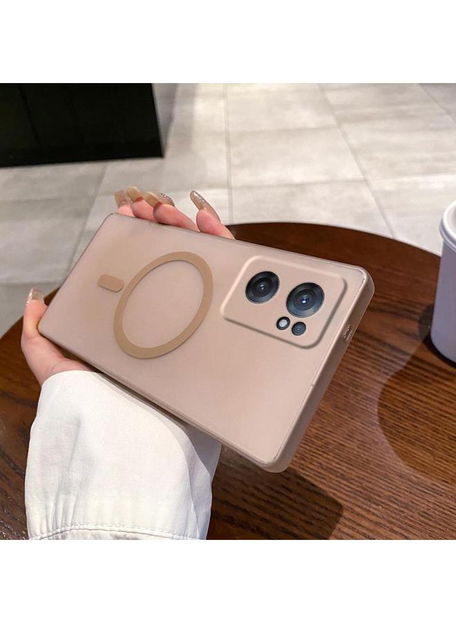 اس-توب جراب لهاتف OnePlus Nord CE 2 5G Fine Hole Ice Fog MagSafe PC Phone - Image 1