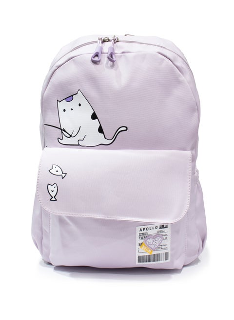School Bag With Laptop And Tablet Pocket (Purple)