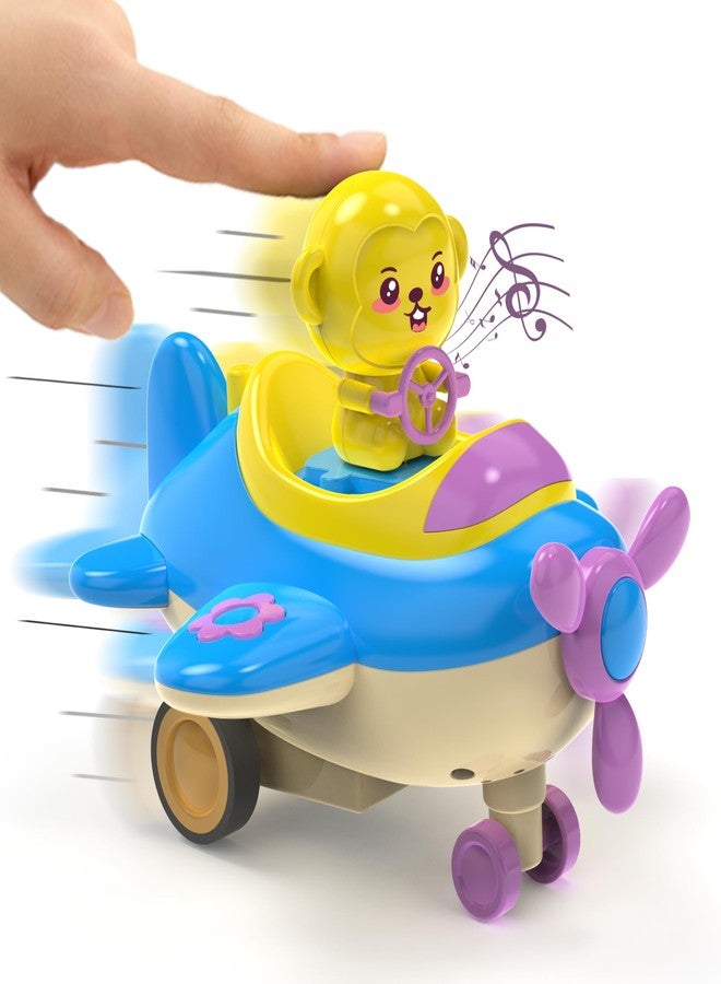 innovitoy مجموعة طائرات لعبة إيرو رايدر للأطفال من إنوفيتوي، تعمل بالضغط والتشغيل، مزودة بأضواء وموسيقى | خالية من مادة BPA، حاصلة على شهادة BIS، تصميم بحواف دائرية | عبوة من طائرتين تعملان بالضغط والتشغيل، مناسبة للأطفال من عمر 12 شهرًا فما فوق (متعددة الألوان) - Image 2