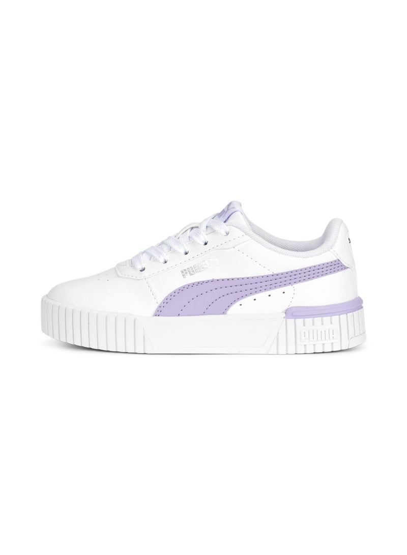 PUMA Carina 2.0 Girls White Sneakers - Image 1