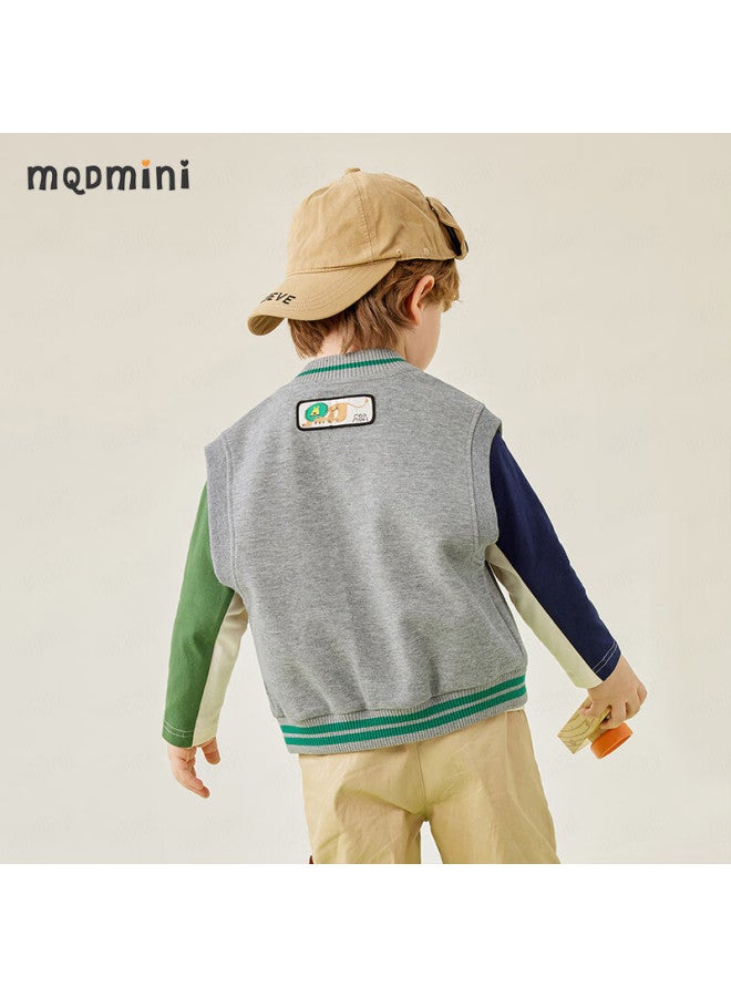 Mqdmini Boys' Spring Vest Children's Waistcoat Baby Versatile Lion Vest - Image 1