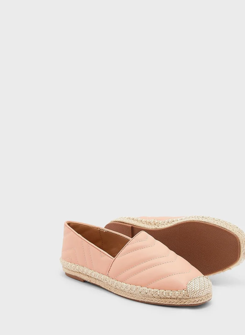 ELLA Zig Zag Quilted Flat Espadrille