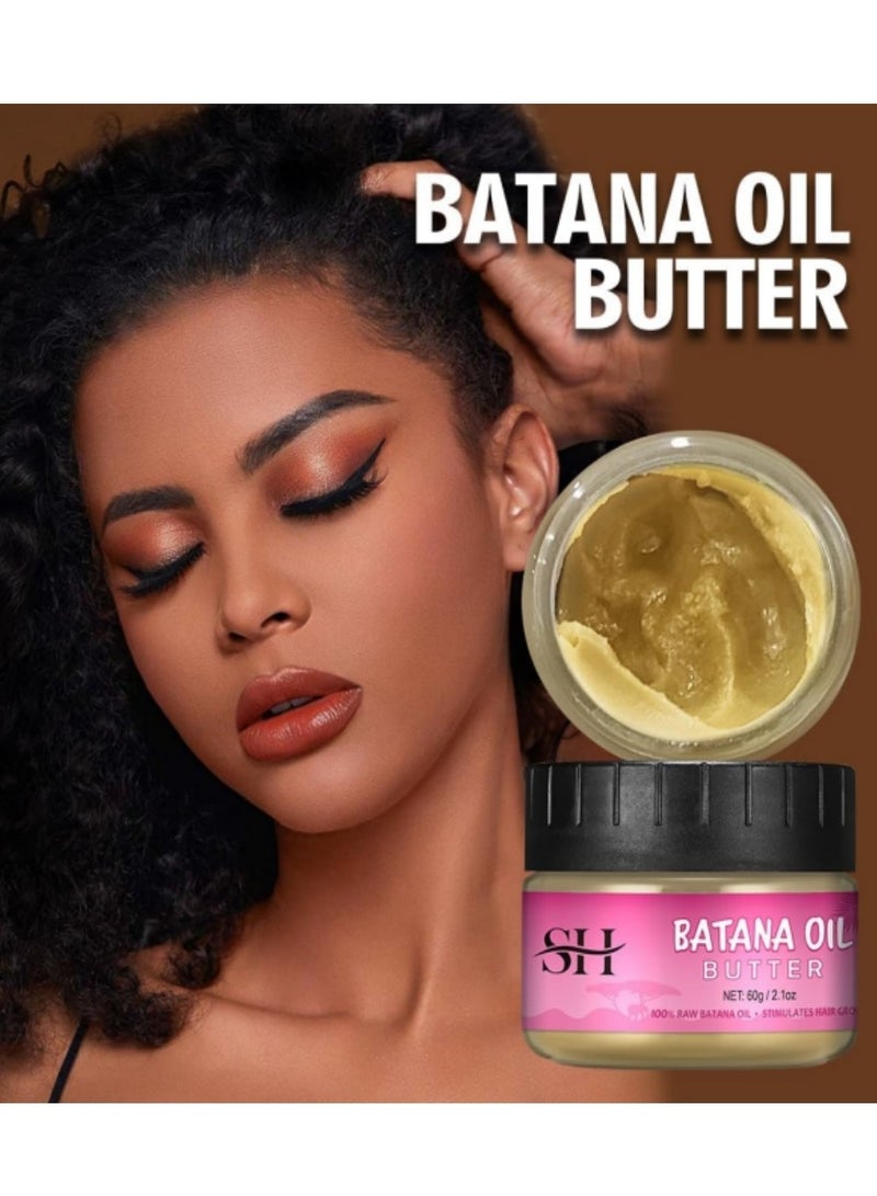 SHA Pure Batana Oil - 100% Natural Hair Growth Oil for Hair Growth, Dr. Sebi Approved, Veganic, Effective Against Hair Loss, Promotes Hair Regrowth - 60g (2.1oz) - Image 2