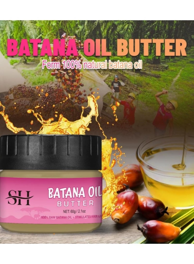 SHA Pure Batana Oil - 100% Natural Hair Growth Oil for Hair Growth, Dr. Sebi Approved, Veganic, Effective Against Hair Loss, Promotes Hair Regrowth - 60g (2.1oz) - Image 3