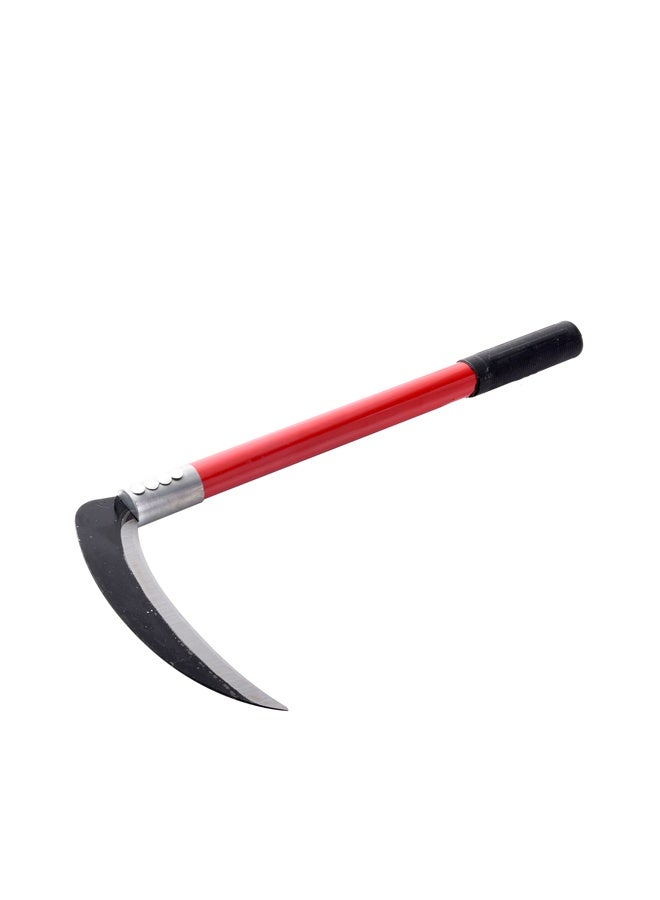 لوازم محش زراعي 40 سم - منجل يدوي بشفرة منحنية حادة ومقبض مطاطي مانع للانزلاق - أداة قص الأعشاب والنباتات والمحاصيل لأعمال الحدائق والمزارع الخارجية - Image 1
