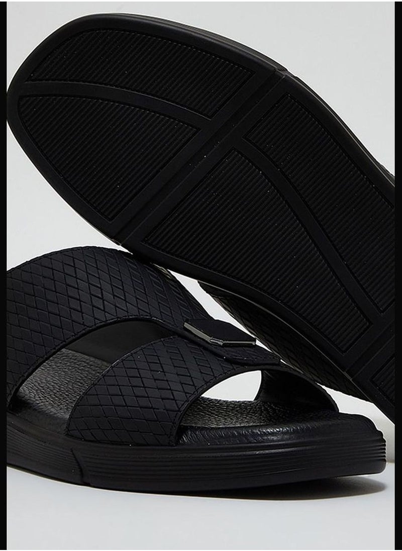 Hush Puppies Textured Open Toe Arabic Sandals  - Image 5
