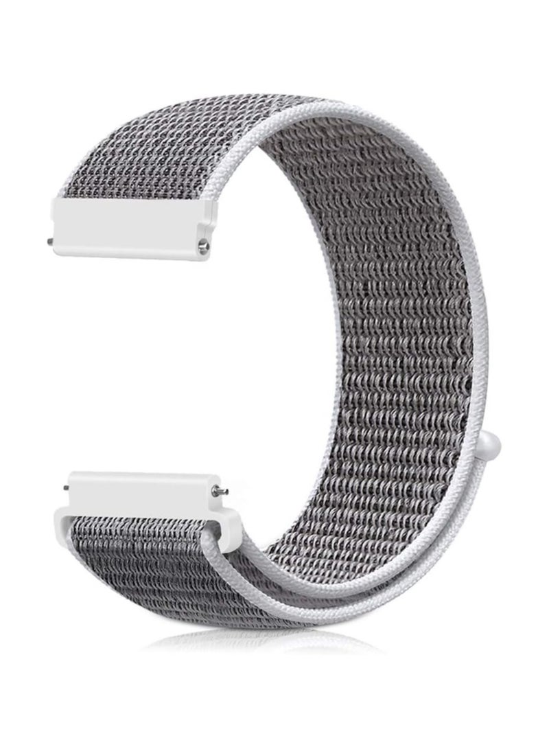 22MM Nylon Strap Replacement for Redmi Watch 5 Active/Lite,Soft Quick Release Watch Band for Huawei Watch GT5/GT4 46mm,Grey - Image 1