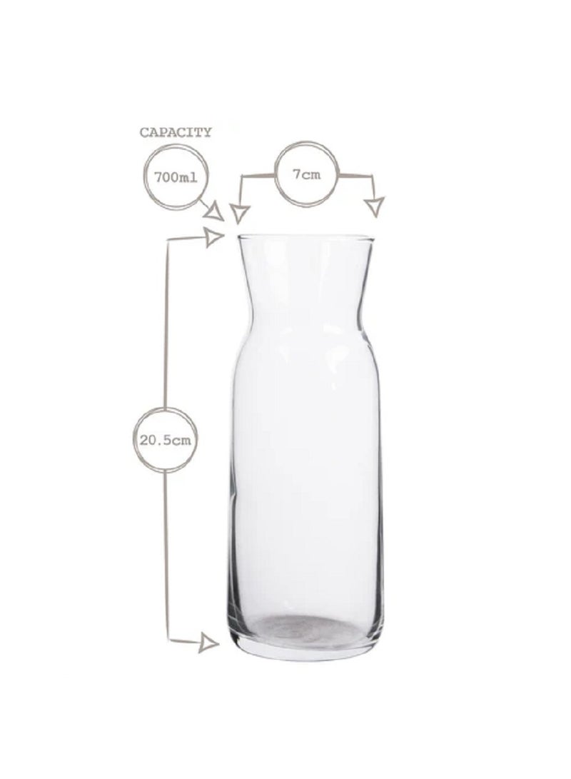 LAV Fonte Carafe 700 Ml, White Silicon Lid  - Image 3