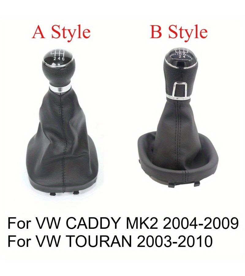 5 Speed Shift Knob Dust Cover Manual Gear Shifter For VW Caddy Mk2 Touran - Image 3