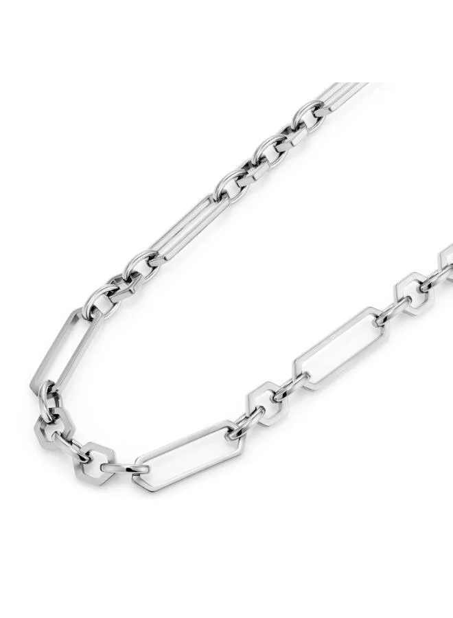 Olivia Burton  Hex Link Necklace in Stainless Steel - 24100368 for Women | Best Price UAE
