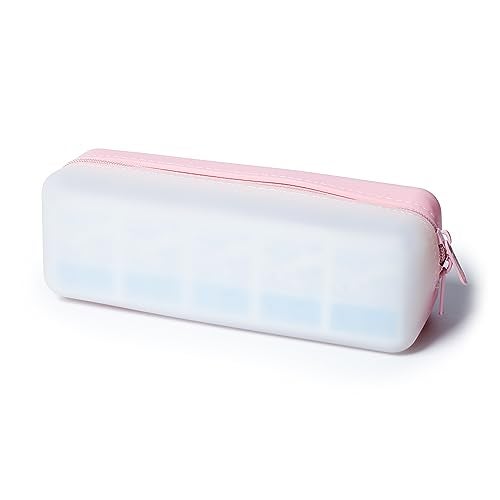 Visfresh Disposable Daily Contact-Lens Case Organizer, Travel-Friendly, Premium Quality, Water-Resistant Silicone Case with Clearly Labeled R & L, Storage up to 30 lenses (Pink) - Image 2