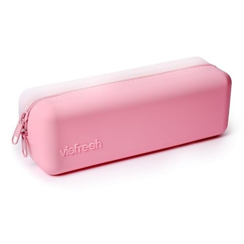 Visfresh Disposable Daily Contact-Lens Case Organizer, Travel-Friendly, Premium Quality, Water-Resistant Silicone Case with Clearly Labeled R & L, Storage up to 30 lenses (Pink) - Image 1