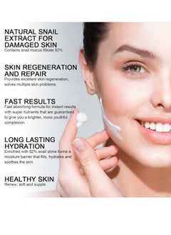Sokgo Snail Mucin Cream, 92% Pure Snail Slime Extract Moisturizer for Face and Body, Snail Mucin Essence 92% Snail Slime Face Cream, Face Cream for Moisturizing Repairing  - Image 3