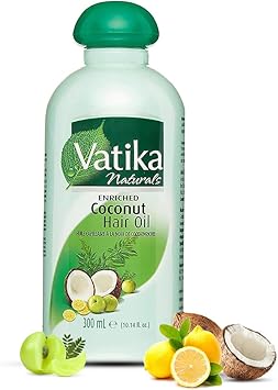 Dabur زيت شعر جوز الهند من فاتيكا ناتشورالز 300 مل للشعر الكثيف والوفير مدعوم بالحناء والأملاء والليمون و5 أعشاب للتغذية من الجذور إلى الأطراف - Image 1