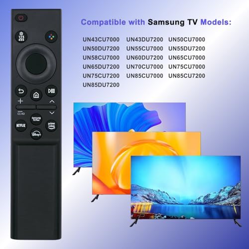 ARCSTILL BN59-01388A Remote Compatible with Samsung Crystal 4K UHD CU7000 DU7200 Series Smart TV, Universal Bn59 Remote Control for All Samsung Smart QLED NEO LED 8K TVs, Universal for BN59-01388H BN59-01457A - Image 3