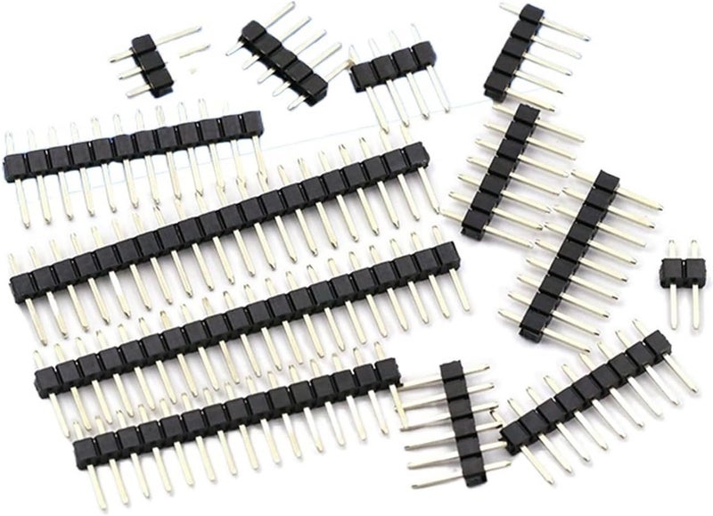 50/20/10Pcs 2.54mm Single Row Male 1/2 * 40P PCB Board Pin Header Connector Strip Pinheader 2/3/4/5/6/8/10/12/20/40Pin(1X5Pin (50PCS)) - Image 1