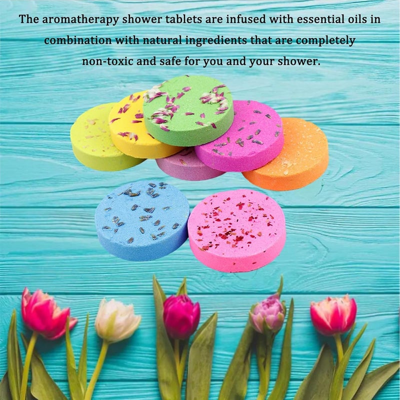 8 Pack Shower Steamers Aromatherapy Gifts for Women, Shower Bombs Aromatherapy with Natural Essential Oils, Personal Care and Relaxation Birthday Gifts for Women and Men, Gifts for Wife Mom, Gift Set - Image 3