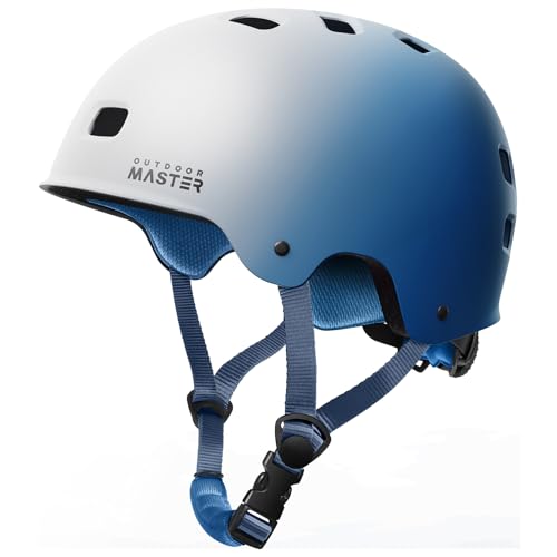 OutdoorMaster Skateboard Cycling Helmet - Two Removable Liners Ventilation Multi-Sport Scooter Roller Skate Inline Skating Rollerblading for Kids, Youth & Adults - Image 1