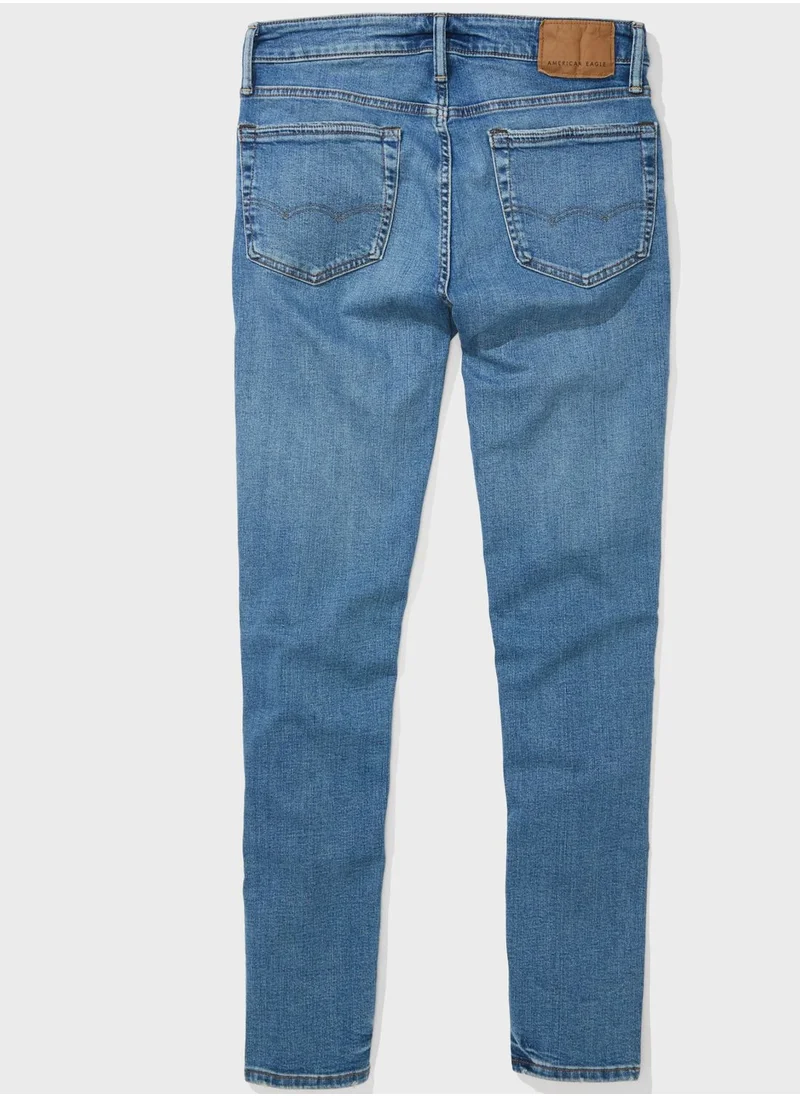 American Eagle Light Wash Skinny Fit Jeans