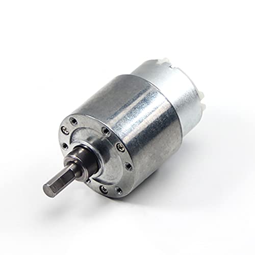 Fielect Gear Motor DC 12V 7RPM High Torque Electric Motor Micro Speed Reduction Geared Motor Eccentric Output Shaft for Car Robot Model DIY Engine - Image 1