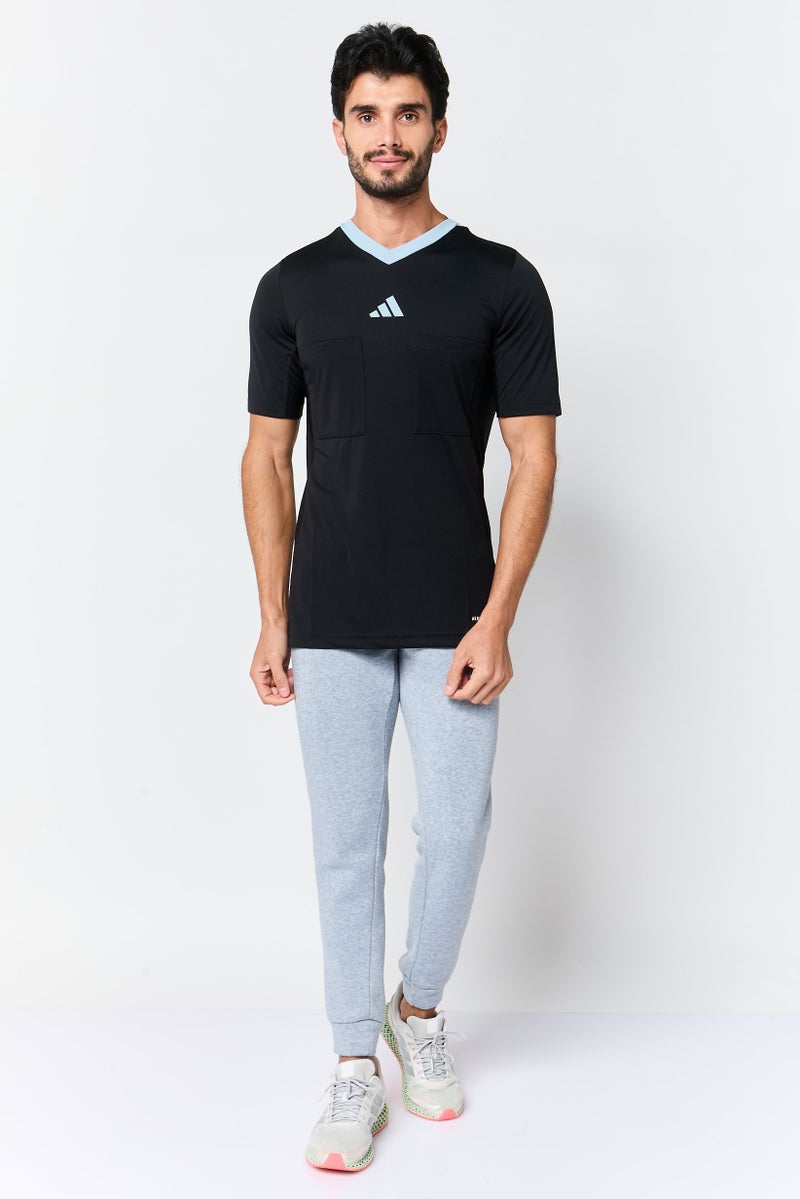Adidas Men Sportswear Fit Short Sleeves Outdoors T-Shirt, Black - Image 4