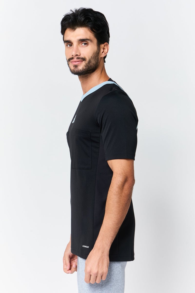 Adidas Men Sportswear Fit Short Sleeves Outdoors T-Shirt, Black - Image 2