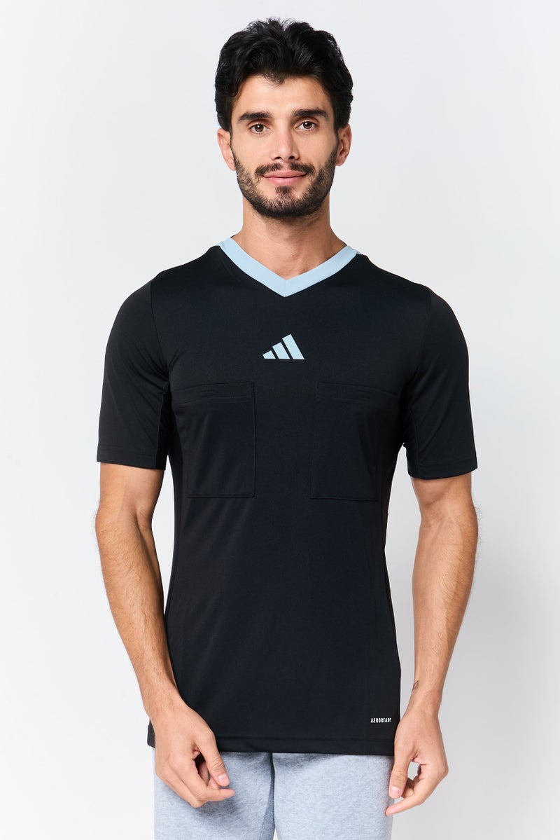 Adidas Men Sportswear Fit Short Sleeves Outdoors T-Shirt, Black - Image 1