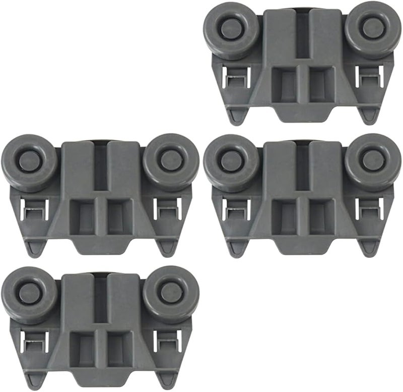 مجموعة استبدال عجلات الرف السفلي لغسالة الصحون من 4 قطع متوافقة مع كينمور ويرلبول - Image 1