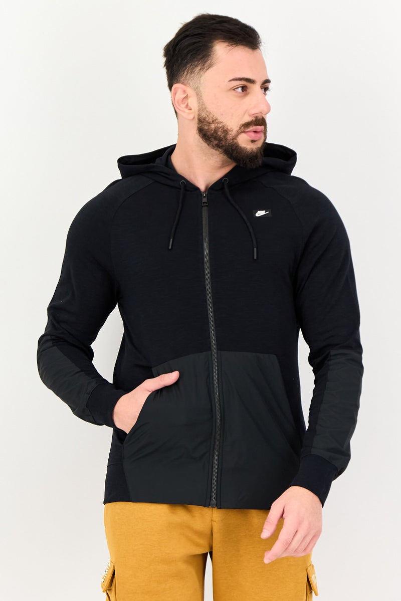 Nike Men Sportswear Fit Long Sleeve Outdoor Hoodie, Black - Image 1