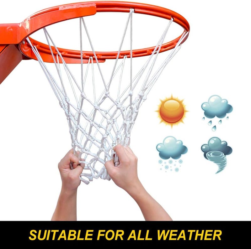 ProSlam Premium Quality Professional Heavy Duty Basketball Net Replacement - All Weather Anti Whip,Fits Standard Indoor or Outdoor 12 Loops Rims12 Loops - Image 2