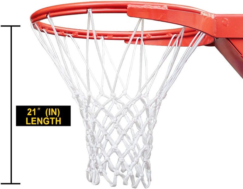 ProSlam Premium Quality Professional Heavy Duty Basketball Net Replacement - All Weather Anti Whip,Fits Standard Indoor or Outdoor 12 Loops Rims12 Loops - Image 3