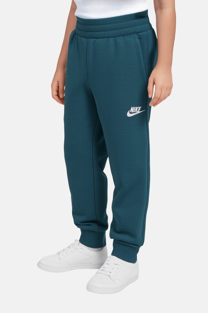 Nike سروال جوجر مزين بشعار للأطفال الأولاد، أخضر مائل إلى الأزرق - Image 1