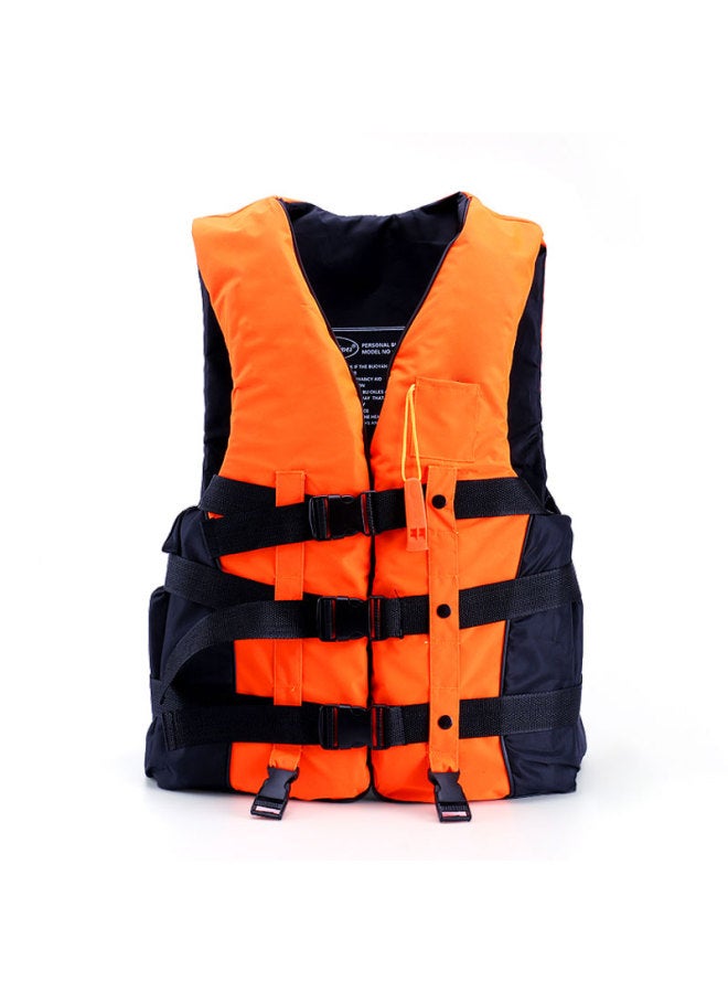 BWNK Bowonic Professional Life Jacket, High Buoyancy, Adult Snorkeling Equipment, Swimming Vest, Boat Self-rescue Whistle, Camping, Orange, XL - Image 4