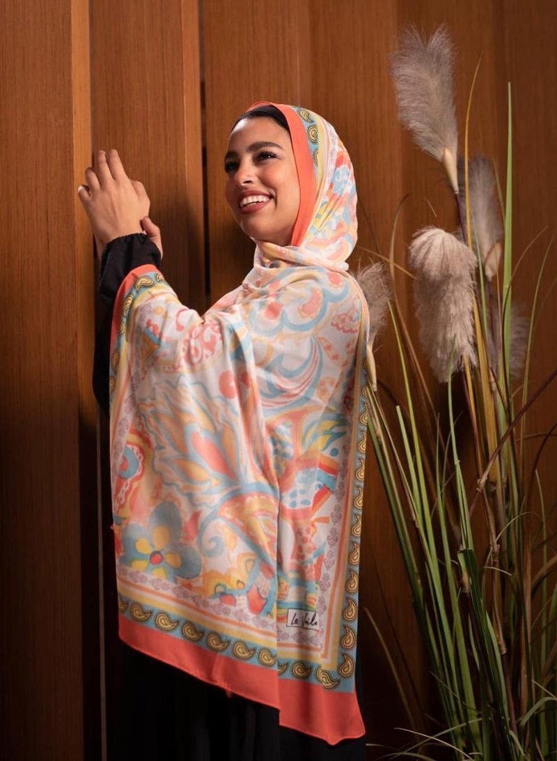 لافوال طرحة شيفون ديجيتال ناعم من Le Voile مقاس 200×70 سم – خفيفة وأنيقة