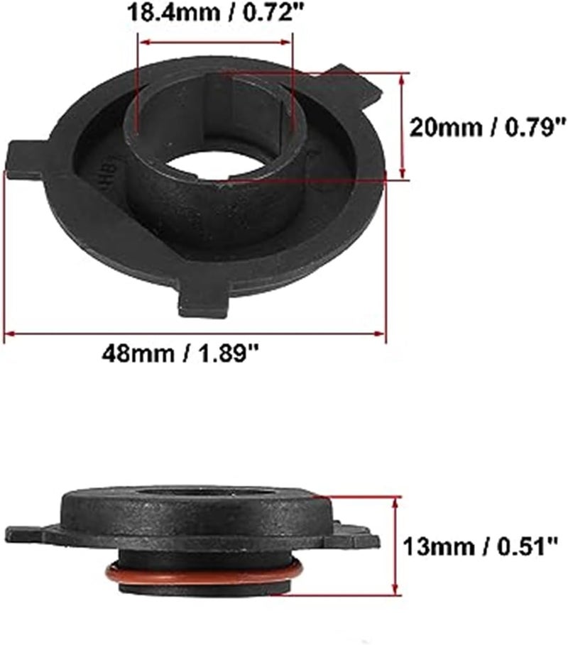 QASULER H4 LED Headlight Adapter Base Bulb Sockets Holder - Image 5