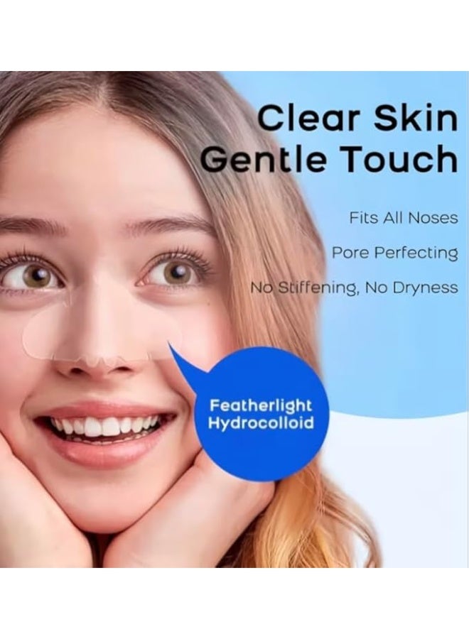 Hydrocolloid Nasal Patches for Blackhead Removal - 30 Pcs | Alcohol-Free & Non-Irritating Pore Strips | Water-Based Gel Material for Deep Pore Cleansing, Pimple Treatment & Clearer Skin - Image 2
