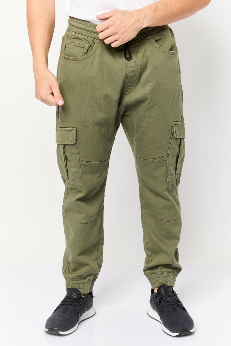 Celio سروال كارجو عادي للرجال، أخضر - Image 1