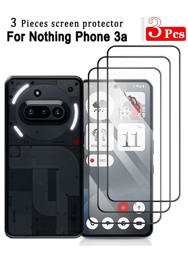 X-level 3Pack Nothing Phone 3a 9H Tempered Glass Screen Protector Shatterproof, Ultra-Clear & Anti-Scratch Shockproof, Full coverage, Case Friendly, Easy Installation and Screen Protector Accessorie - Image 2