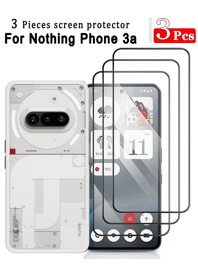 X-level 3Pack Nothing Phone 3a 9H Tempered Glass Screen Protector Shatterproof, Ultra-Clear & Anti-Scratch Shockproof, Full coverage, Case Friendly, Easy Installation and Screen Protector Accessorie - Image 1