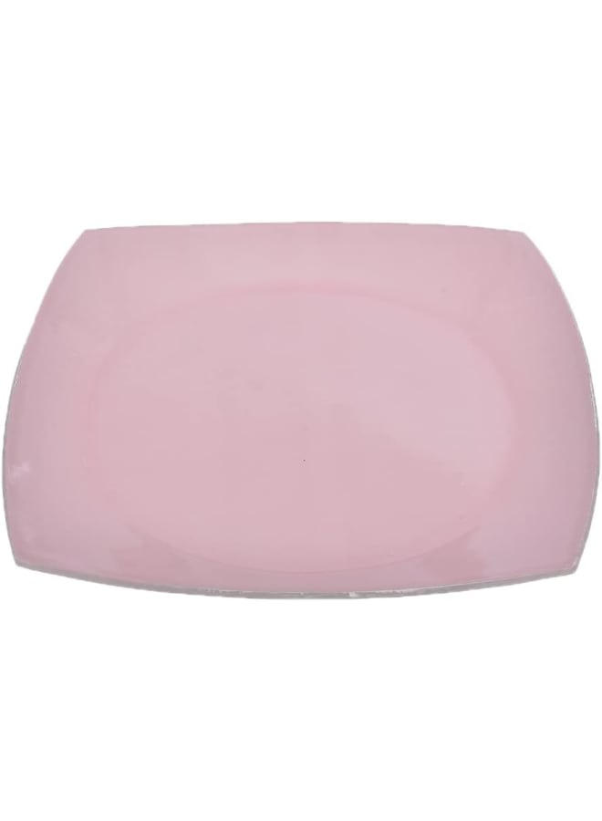 Rosa By Fathy Mahmoud High Quality Glass Plate, 28 * 28Cm - Quadrado Rose - Image 2
