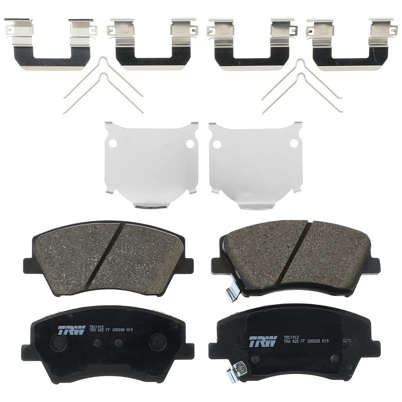 TRW Pro TRC1912 Disc Brake Pad Set For Hyundai Elantra 20172020 Front And Other Applications