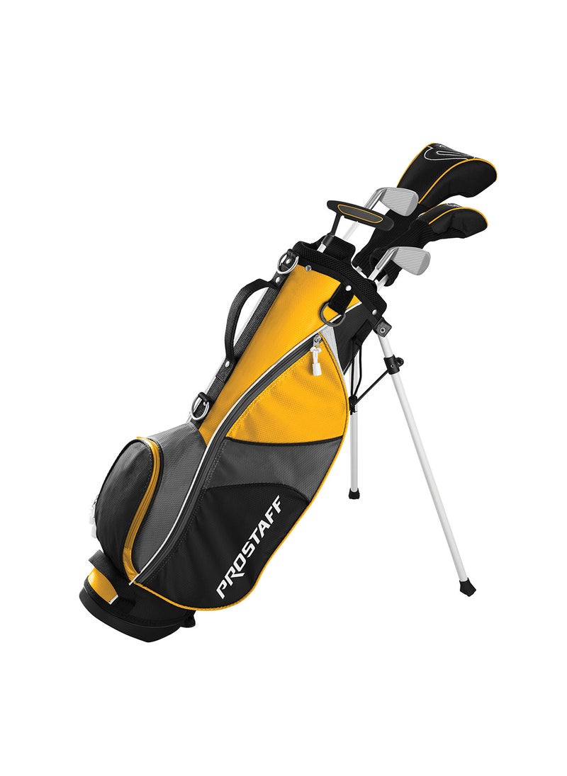 Wilson Golf Pro Staff Junior Game Improvement Medium Club Set for Children from 8-11 Years, Body Size 127-142 cm, Right-Handers, Graphite, Including Carrybag, Yellow  - Image 2